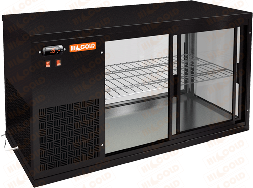 Настольная холодильная витрина  HICOLD  VRL 900 L Black