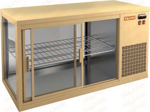 Настольная холодильная витрина  HICOLD  VRL 1100 R Beige