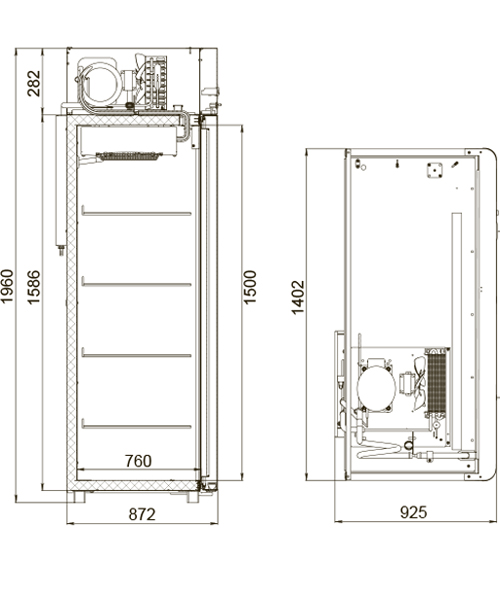 Холодильный шкаф CV114-Sm