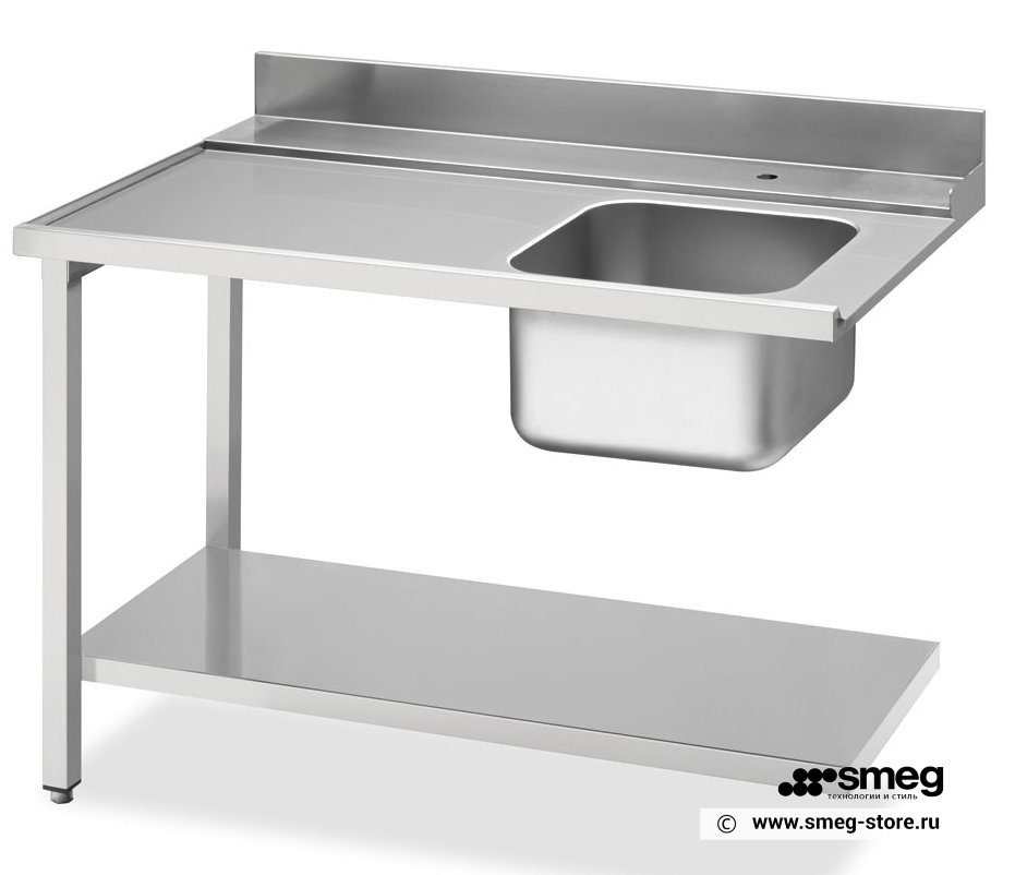 Стол для посудомоечных машин Smeg WT51200SL