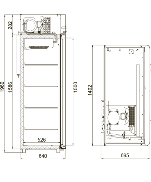 Холодильный шкаф CV110-Gm