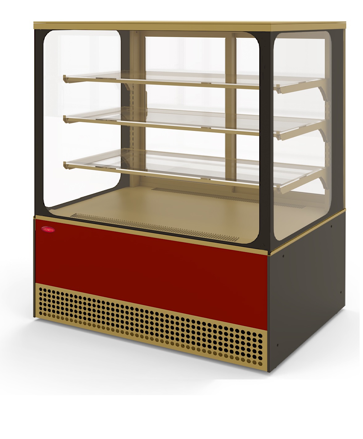 Витрина холодильная кондитерская Veneto VS-1,3 Cube крашенная