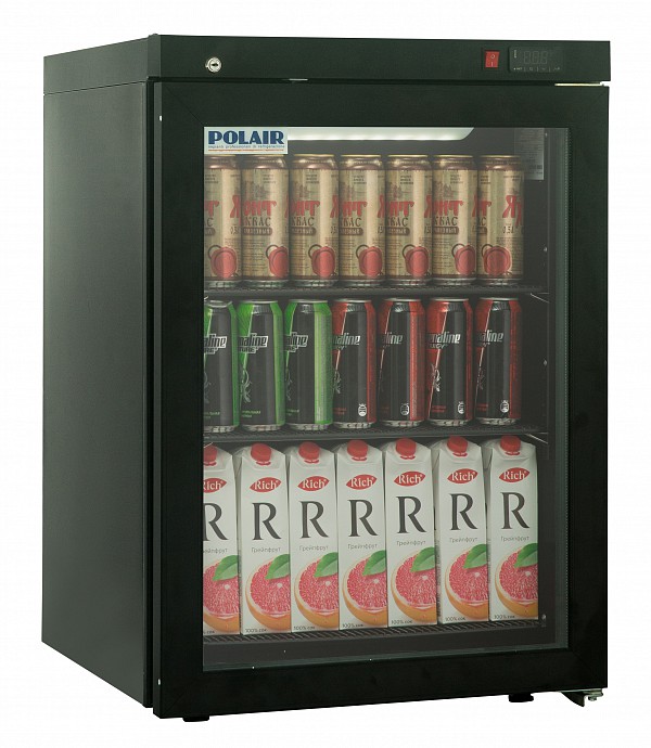 Холодильный шкаф DM102-Bravo черный с замком