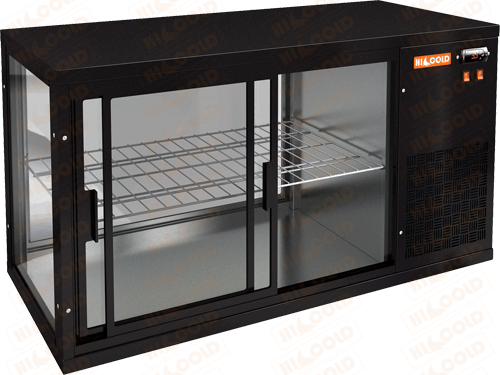 Настольная холодильная витрина  HICOLD  VRL 1100 R Black
